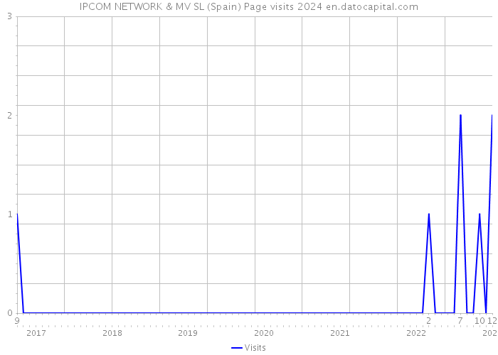 IPCOM NETWORK & MV SL (Spain) Page visits 2024 