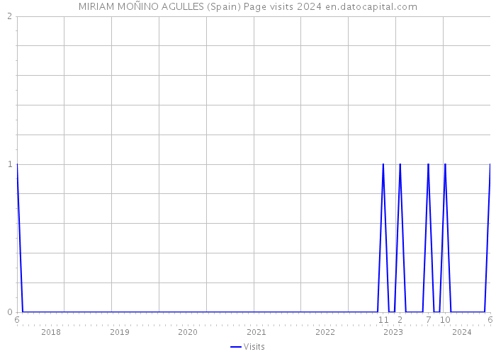 MIRIAM MOÑINO AGULLES (Spain) Page visits 2024 