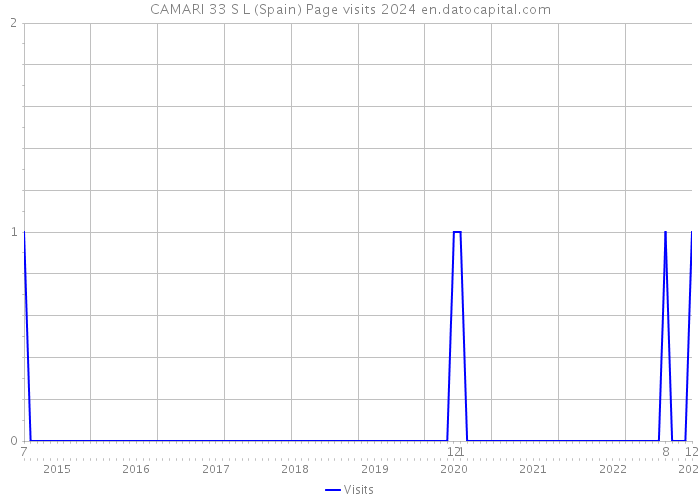 CAMARI 33 S L (Spain) Page visits 2024 