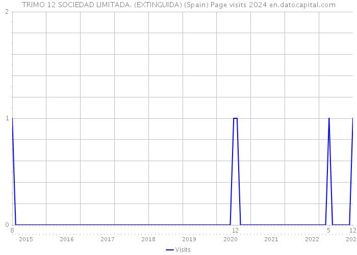 TRIMO 12 SOCIEDAD LIMITADA. (EXTINGUIDA) (Spain) Page visits 2024 