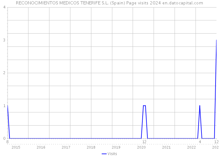RECONOCIMIENTOS MEDICOS TENERIFE S.L. (Spain) Page visits 2024 