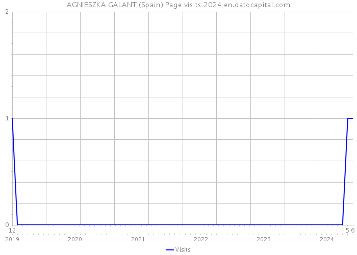 AGNIESZKA GALANT (Spain) Page visits 2024 