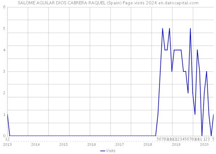 SALOME AGUILAR DIOS CABRERA RAQUEL (Spain) Page visits 2024 