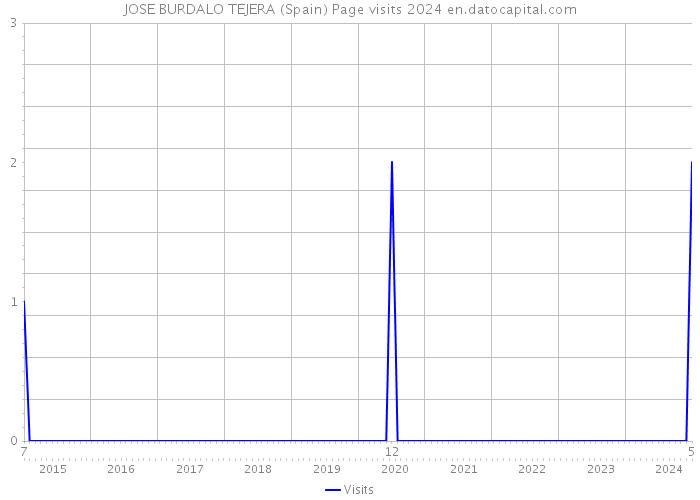 JOSE BURDALO TEJERA (Spain) Page visits 2024 