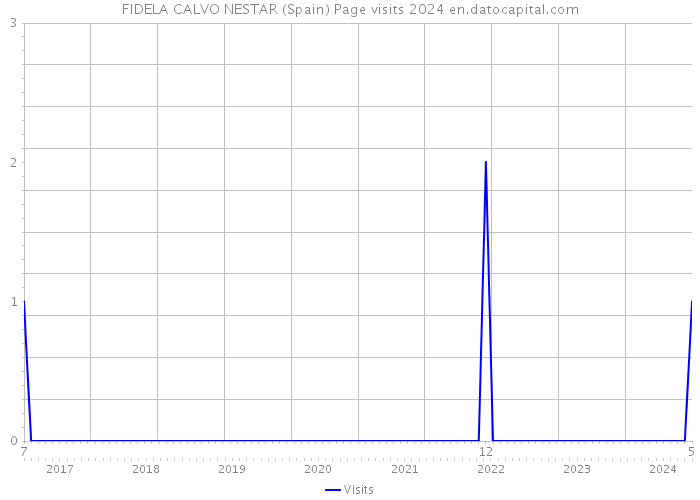 FIDELA CALVO NESTAR (Spain) Page visits 2024 