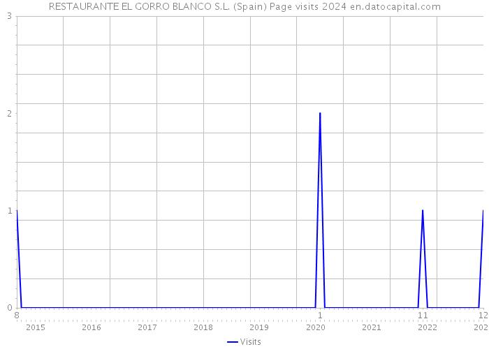 RESTAURANTE EL GORRO BLANCO S.L. (Spain) Page visits 2024 