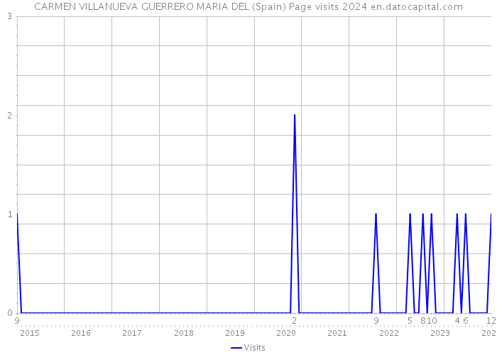 CARMEN VILLANUEVA GUERRERO MARIA DEL (Spain) Page visits 2024 