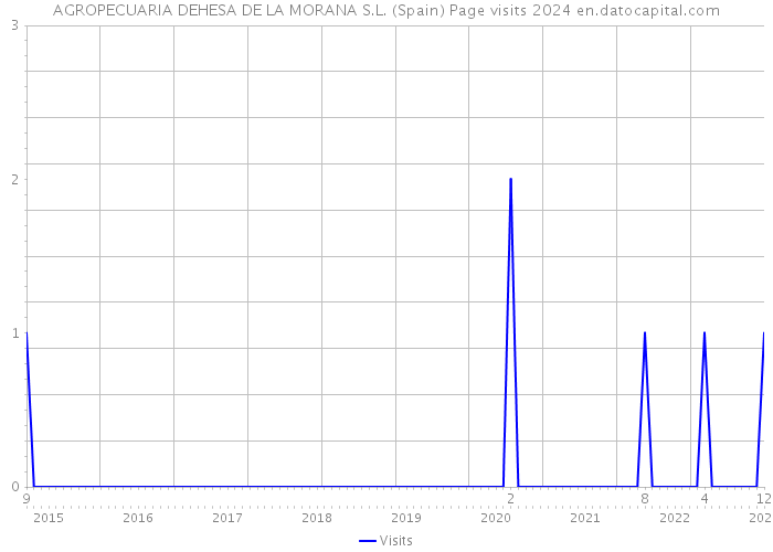 AGROPECUARIA DEHESA DE LA MORANA S.L. (Spain) Page visits 2024 