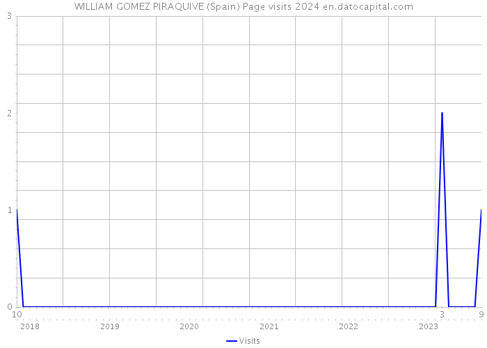 WILLIAM GOMEZ PIRAQUIVE (Spain) Page visits 2024 