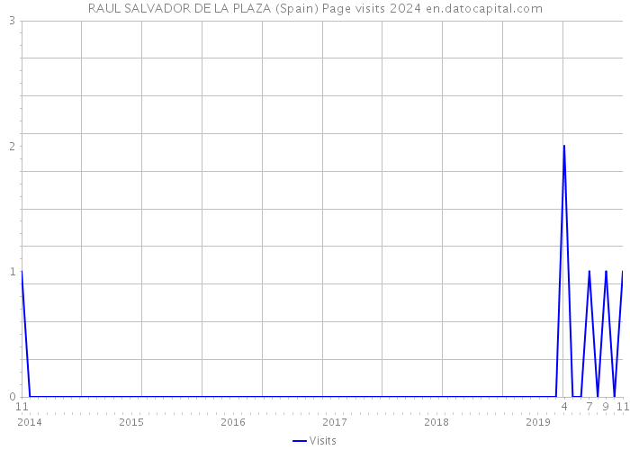 RAUL SALVADOR DE LA PLAZA (Spain) Page visits 2024 