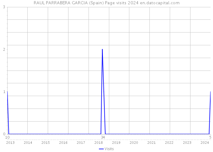 RAUL PARRABERA GARCIA (Spain) Page visits 2024 