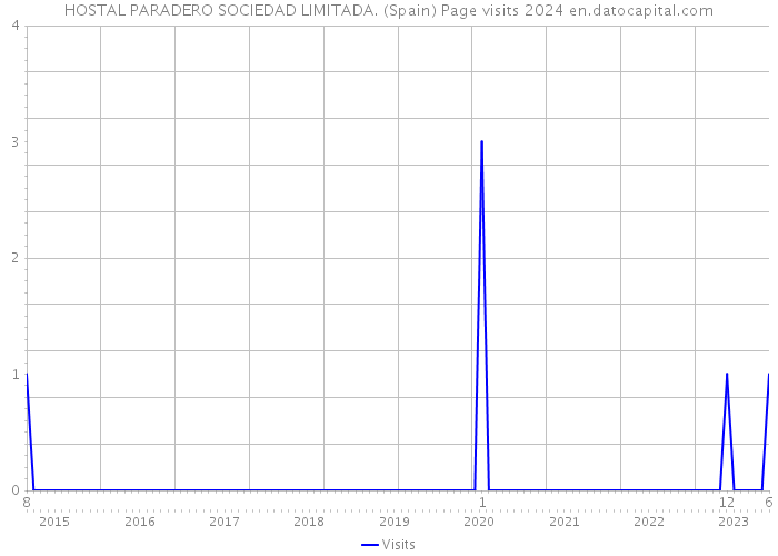 HOSTAL PARADERO SOCIEDAD LIMITADA. (Spain) Page visits 2024 