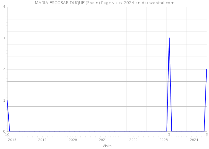 MARIA ESCOBAR DUQUE (Spain) Page visits 2024 