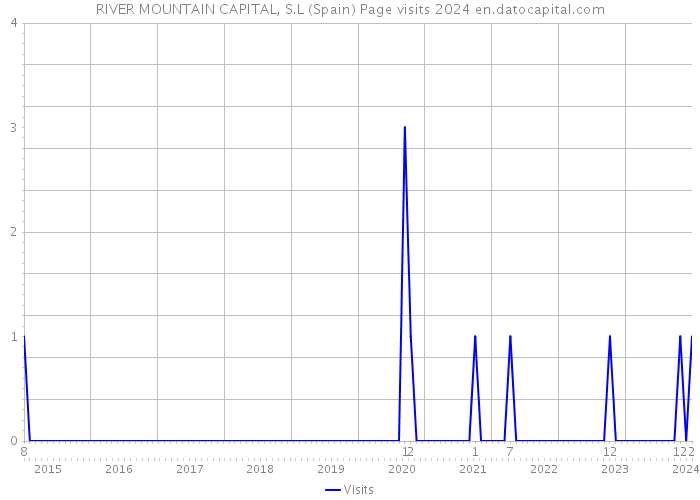 RIVER MOUNTAIN CAPITAL, S.L (Spain) Page visits 2024 
