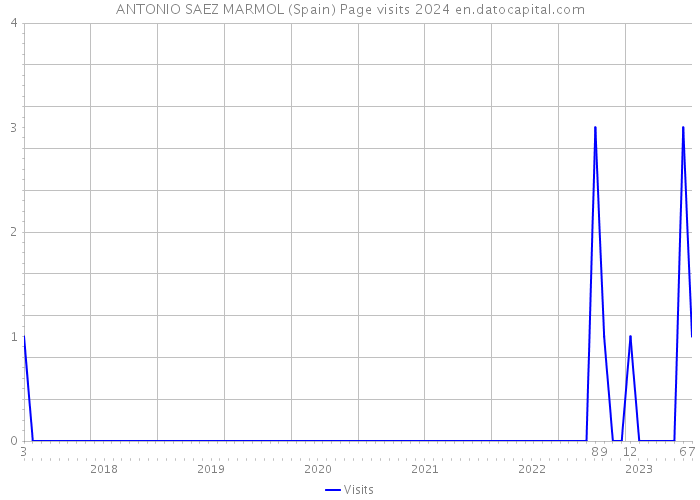 ANTONIO SAEZ MARMOL (Spain) Page visits 2024 
