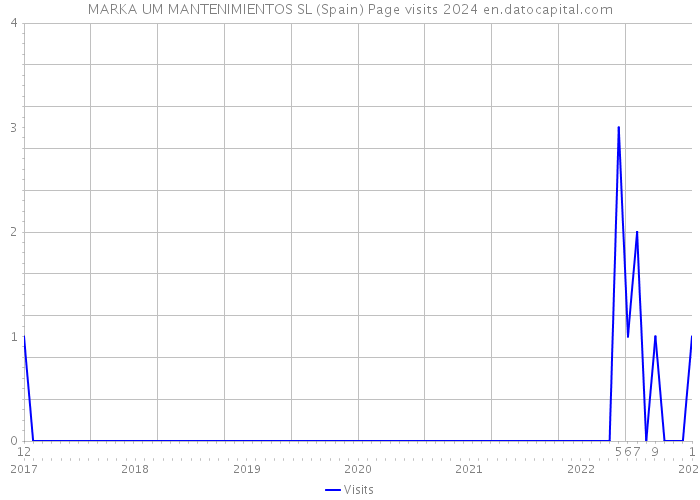 MARKA UM MANTENIMIENTOS SL (Spain) Page visits 2024 