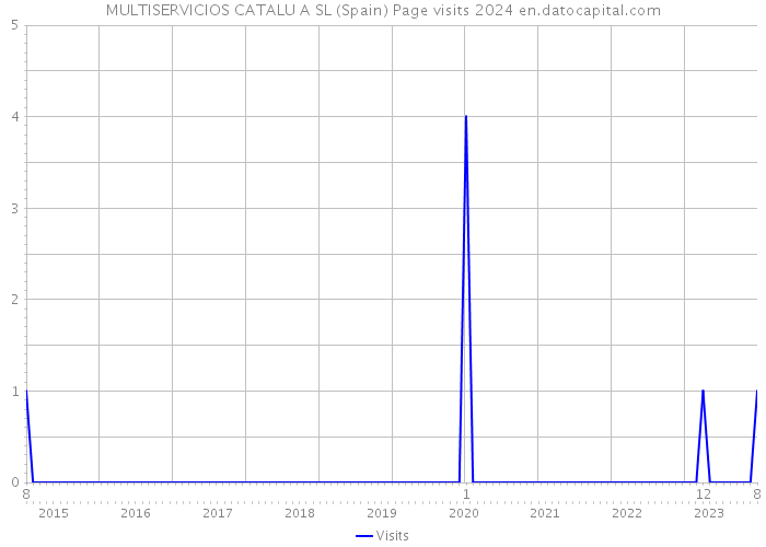 MULTISERVICIOS CATALU A SL (Spain) Page visits 2024 