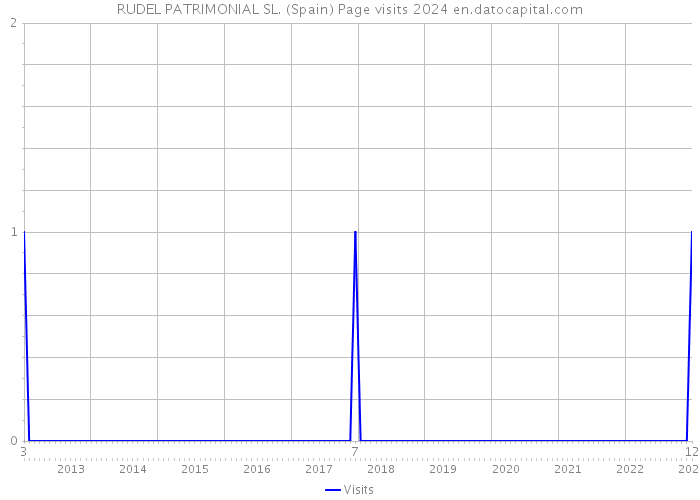 RUDEL PATRIMONIAL SL. (Spain) Page visits 2024 