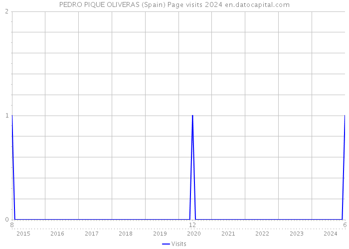 PEDRO PIQUE OLIVERAS (Spain) Page visits 2024 