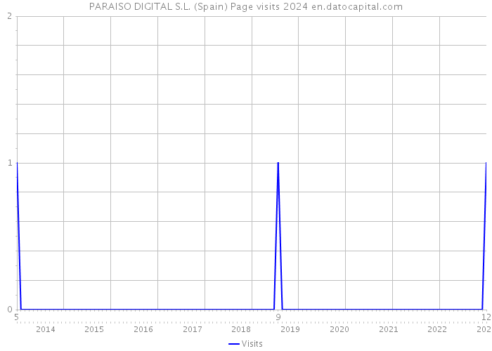 PARAISO DIGITAL S.L. (Spain) Page visits 2024 