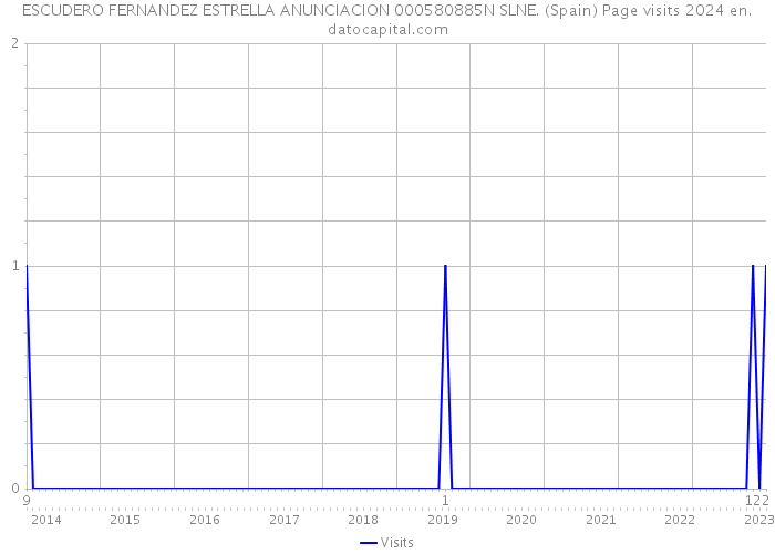 ESCUDERO FERNANDEZ ESTRELLA ANUNCIACION 000580885N SLNE. (Spain) Page visits 2024 