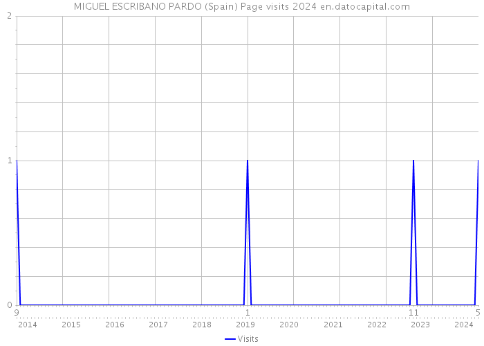 MIGUEL ESCRIBANO PARDO (Spain) Page visits 2024 