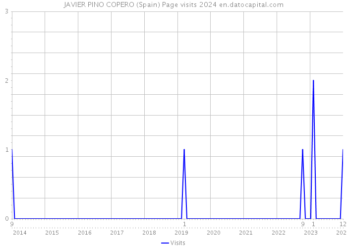 JAVIER PINO COPERO (Spain) Page visits 2024 