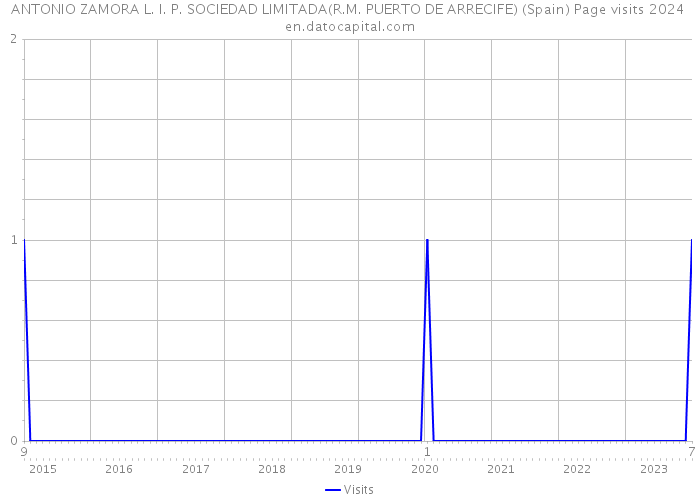 ANTONIO ZAMORA L. I. P. SOCIEDAD LIMITADA(R.M. PUERTO DE ARRECIFE) (Spain) Page visits 2024 