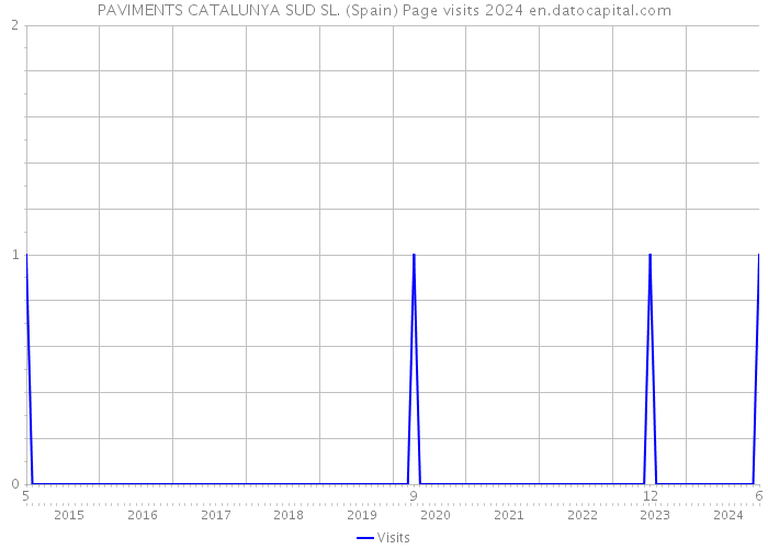 PAVIMENTS CATALUNYA SUD SL. (Spain) Page visits 2024 