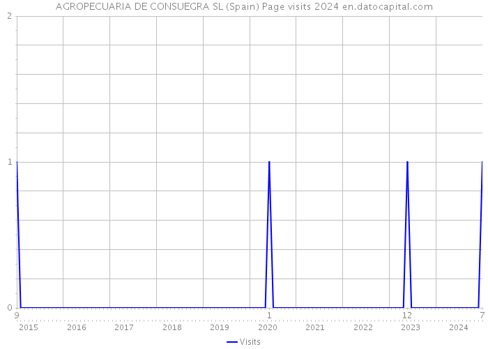 AGROPECUARIA DE CONSUEGRA SL (Spain) Page visits 2024 