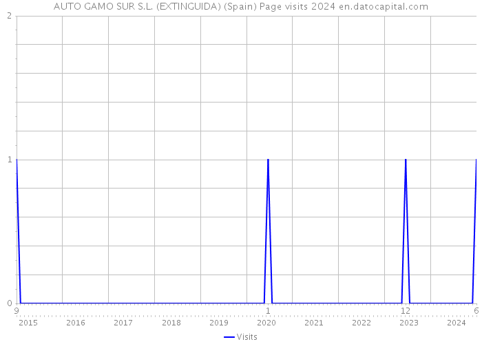 AUTO GAMO SUR S.L. (EXTINGUIDA) (Spain) Page visits 2024 