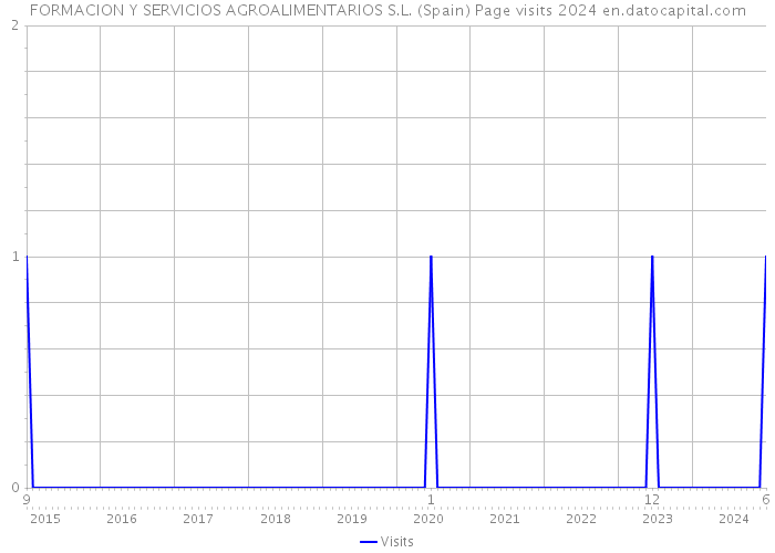 FORMACION Y SERVICIOS AGROALIMENTARIOS S.L. (Spain) Page visits 2024 