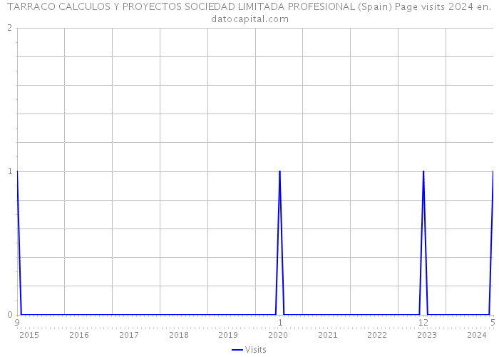 TARRACO CALCULOS Y PROYECTOS SOCIEDAD LIMITADA PROFESIONAL (Spain) Page visits 2024 