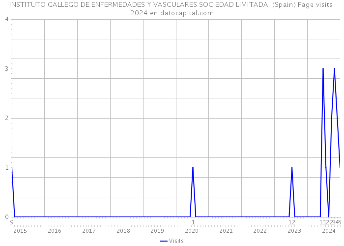INSTITUTO GALLEGO DE ENFERMEDADES Y VASCULARES SOCIEDAD LIMITADA. (Spain) Page visits 2024 