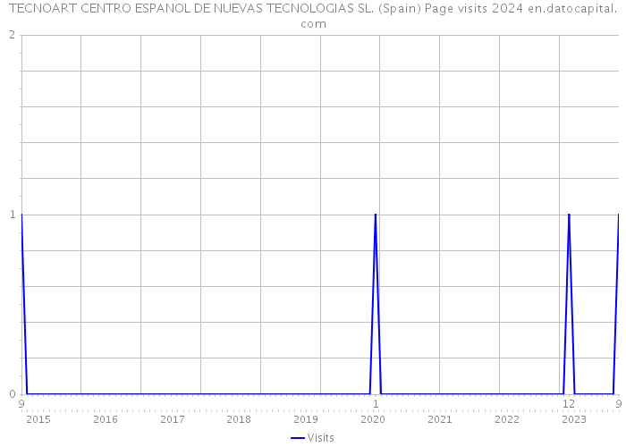 TECNOART CENTRO ESPANOL DE NUEVAS TECNOLOGIAS SL. (Spain) Page visits 2024 