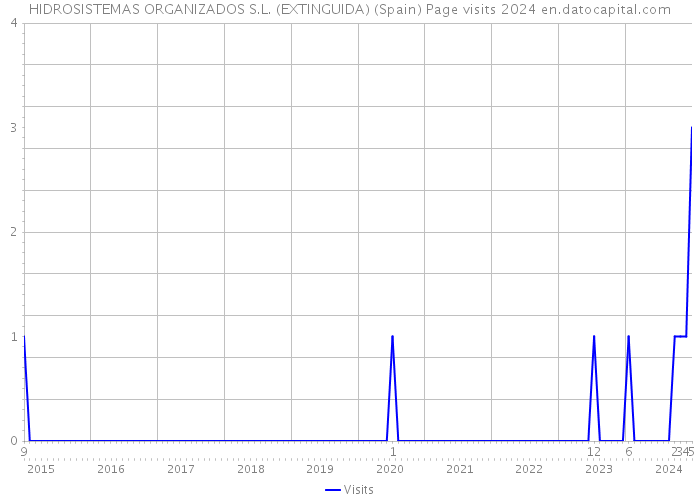 HIDROSISTEMAS ORGANIZADOS S.L. (EXTINGUIDA) (Spain) Page visits 2024 
