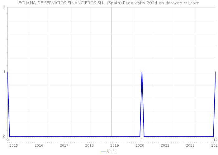 ECIJANA DE SERVICIOS FINANCIEROS SLL. (Spain) Page visits 2024 