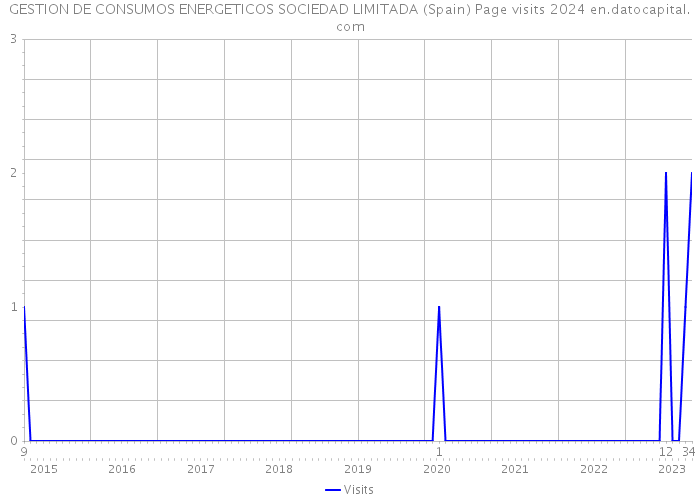 GESTION DE CONSUMOS ENERGETICOS SOCIEDAD LIMITADA (Spain) Page visits 2024 