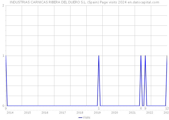 INDUSTRIAS CARNICAS RIBERA DEL DUERO S.L. (Spain) Page visits 2024 