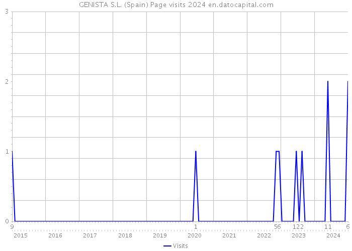 GENISTA S.L. (Spain) Page visits 2024 