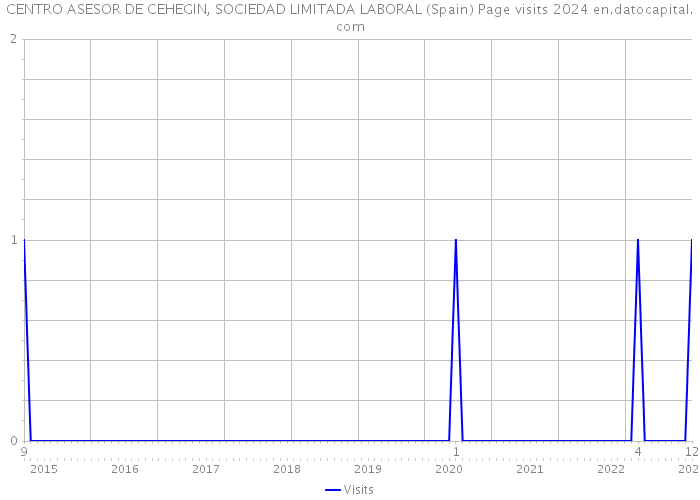 CENTRO ASESOR DE CEHEGIN, SOCIEDAD LIMITADA LABORAL (Spain) Page visits 2024 