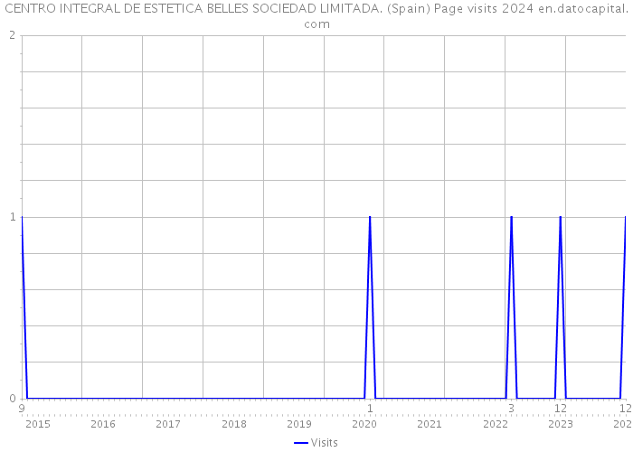 CENTRO INTEGRAL DE ESTETICA BELLES SOCIEDAD LIMITADA. (Spain) Page visits 2024 