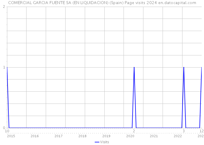 COMERCIAL GARCIA FUENTE SA (EN LIQUIDACION) (Spain) Page visits 2024 