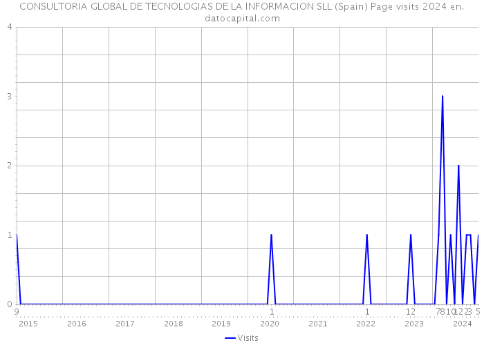 CONSULTORIA GLOBAL DE TECNOLOGIAS DE LA INFORMACION SLL (Spain) Page visits 2024 