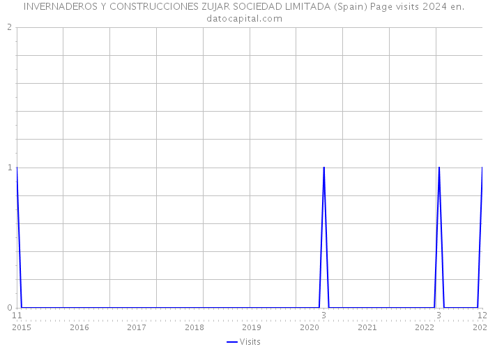 INVERNADEROS Y CONSTRUCCIONES ZUJAR SOCIEDAD LIMITADA (Spain) Page visits 2024 