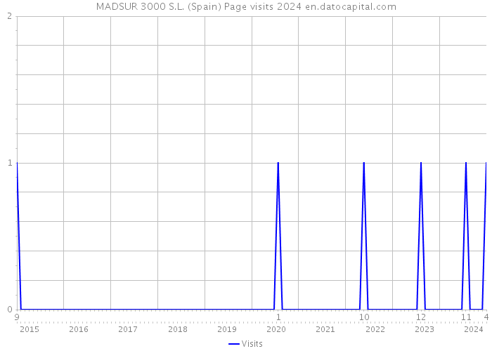 MADSUR 3000 S.L. (Spain) Page visits 2024 