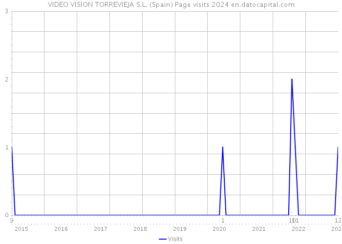 VIDEO VISION TORREVIEJA S.L. (Spain) Page visits 2024 