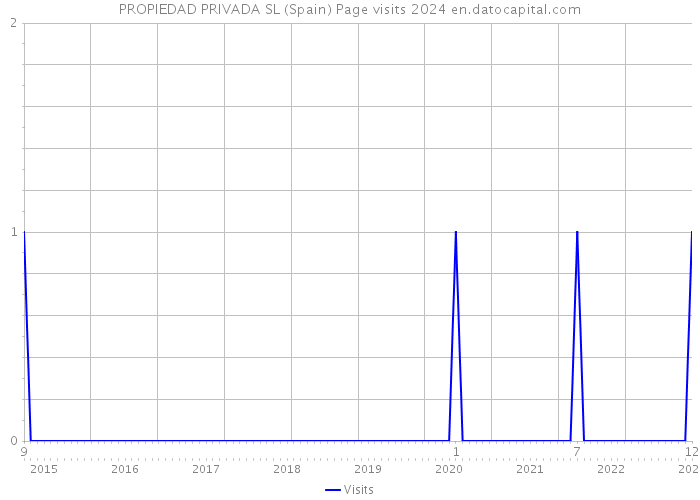 PROPIEDAD PRIVADA SL (Spain) Page visits 2024 