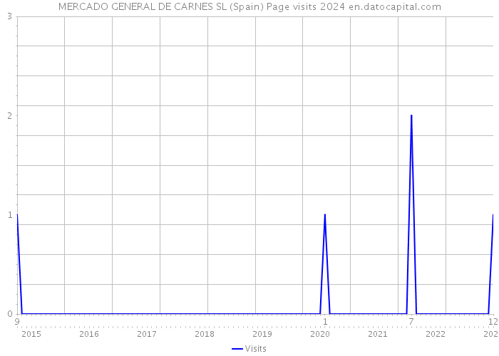 MERCADO GENERAL DE CARNES SL (Spain) Page visits 2024 