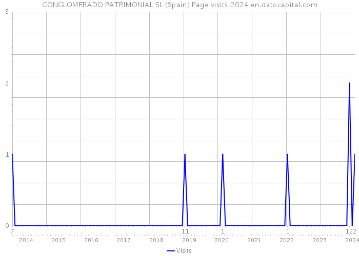 CONGLOMERADO PATRIMONIAL SL (Spain) Page visits 2024 
